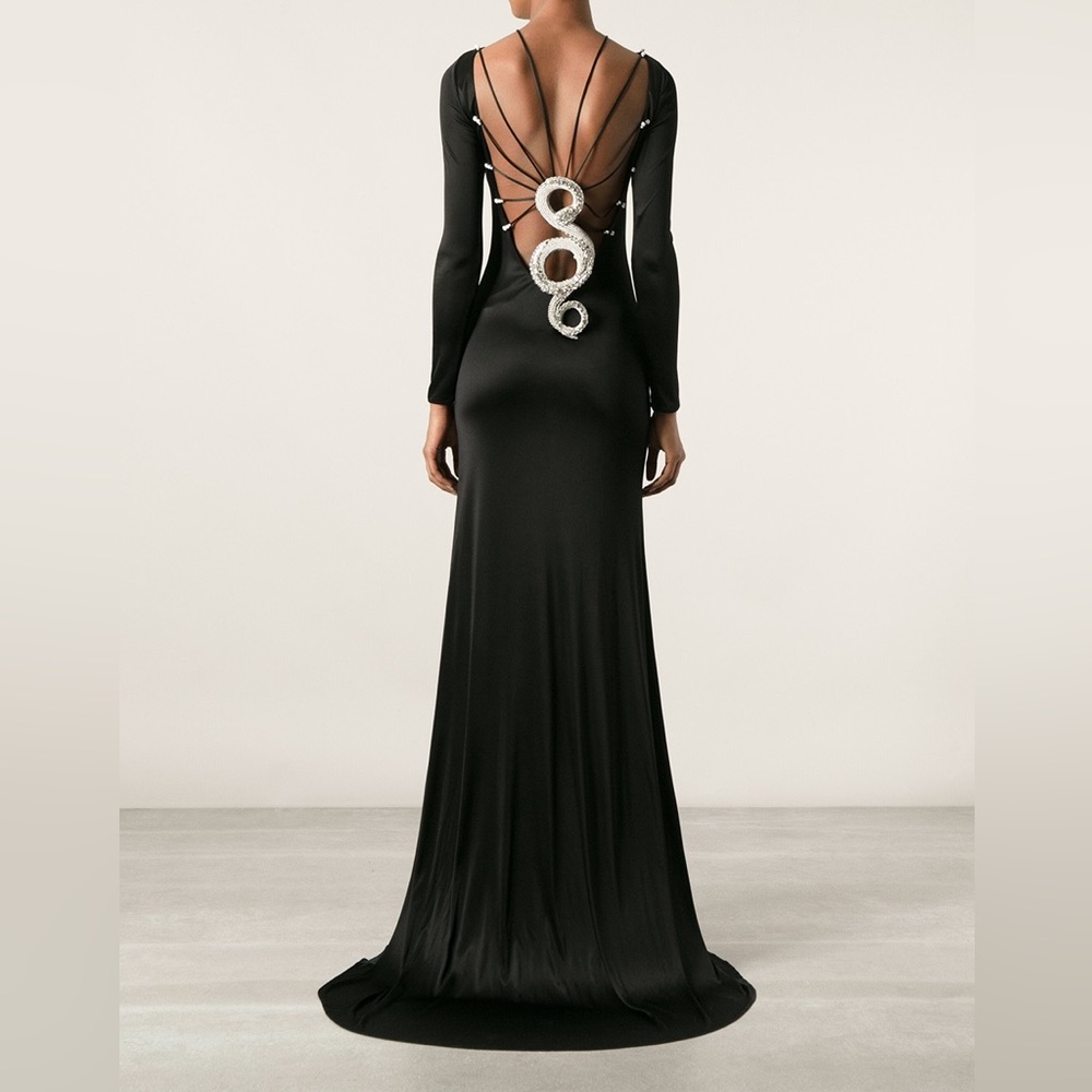 Roberto Cavalli snake dress gown size 4